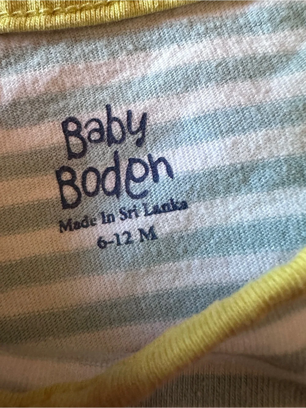 Baby Boden brown deer dress fair stains, size 6-12 months
